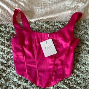 Nia Fraise Top in Cameo Pink